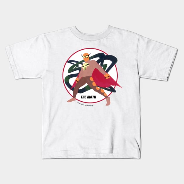 Moth Promo Kids T-Shirt by Steve Rude the Dude